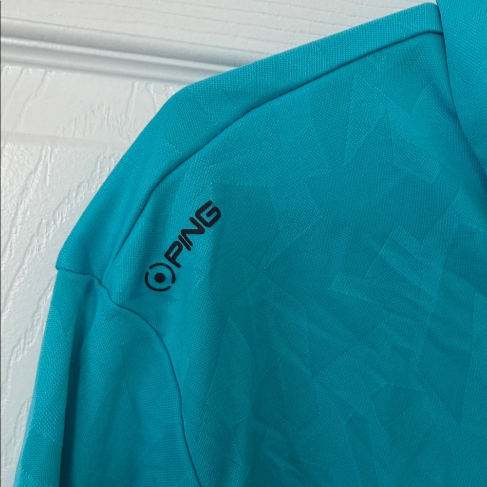 Ping Turquoise Golf Shirt - Picture 3 of 5